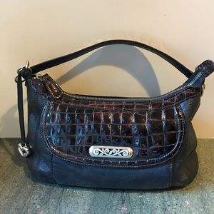 Brighton Leather and Croc Purse